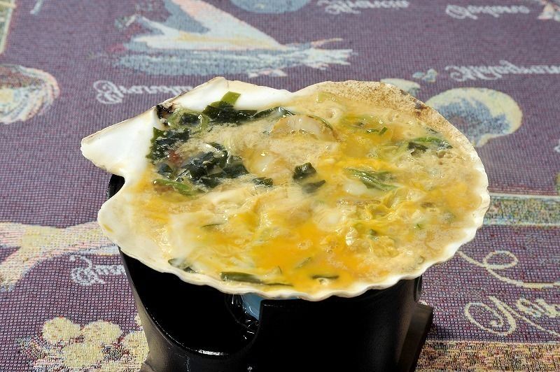 ホタテの貝焼味噌