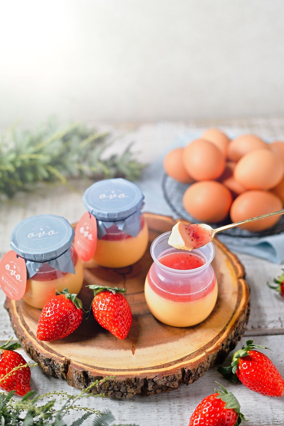 旬の果実のプリン