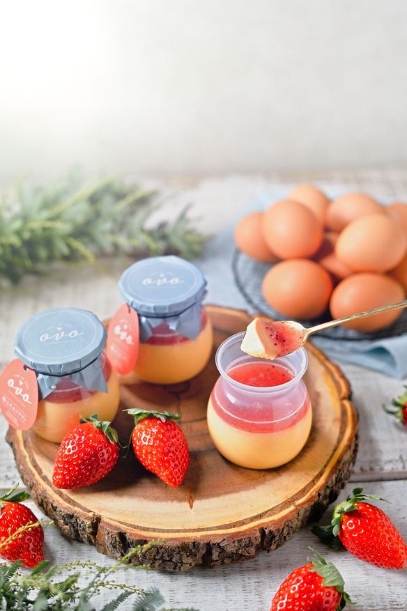 旬の果実のプリン