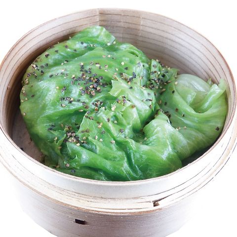 まるまる蒸しレタス