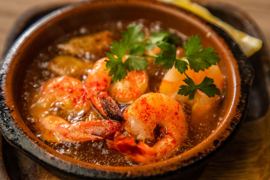 海老のアヒージョ