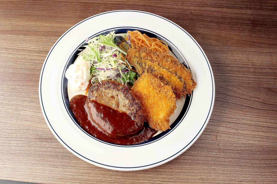 特選ハンバーグ＆ミックスフライ コンボランチ