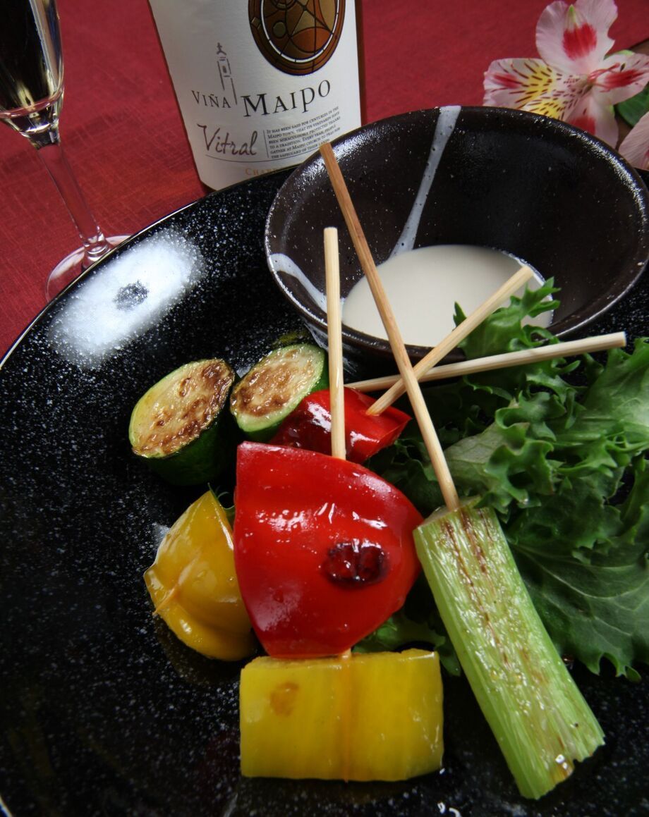 バーニャカウダー串3種盛り（３９０円）