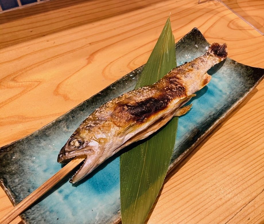 八丁ヤマメの塩焼き
