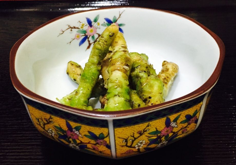 少し贅沢、山葵の根漬け物（500〜）