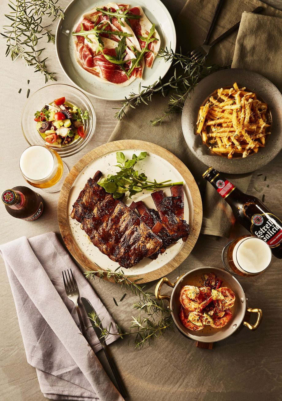 【女子会コース】お洒落な内装でガーリックシュリンプ＆スペアリブパスタをどうぞ！2時間飲み放題付き全8品※ディナーのみ