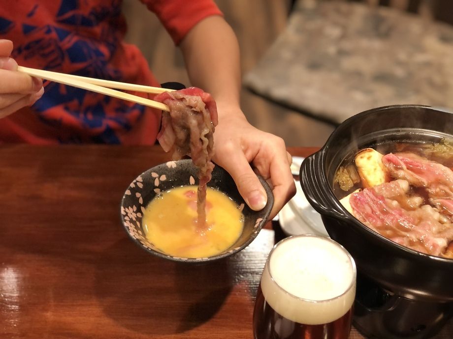 特選くびき牛 すき焼き+クラフトビール一杯【予約制】 
