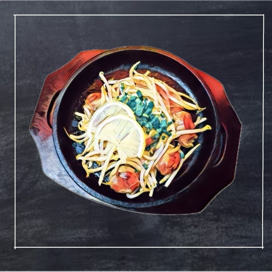 砂ずりもやし鉄板