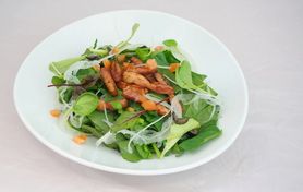 ホウレン草とカリカリ・ベーコンのサラダ