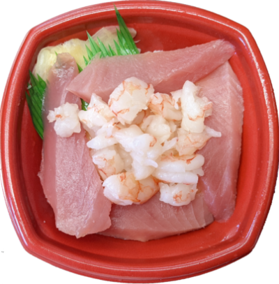 マグロえび丼（並盛680円（税込）～）