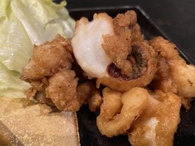 揚げたてやわらか～い！「いかげその唐揚げ」갓 튀긴 부드러운 ~!  "이카게 그 튀김"