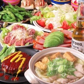 3500円（お1人様・税込）3時間飲み放題でごゆっくり！ご新規初来店様限定！3時間おってよかアメトーーク鍋コース ☆ 飲み放題 ( 180分 ) 付　3500엔(1명・세금 포함) 3시간 음료 무제한으로 천천히!  신규 고객 한정!  돼지고기 “생강 냄비” 코스☆음료 무제한(180분) 첨부