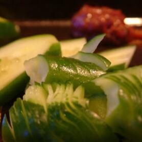 飾り切り梅きゅう　장식 잘라 매실 오이