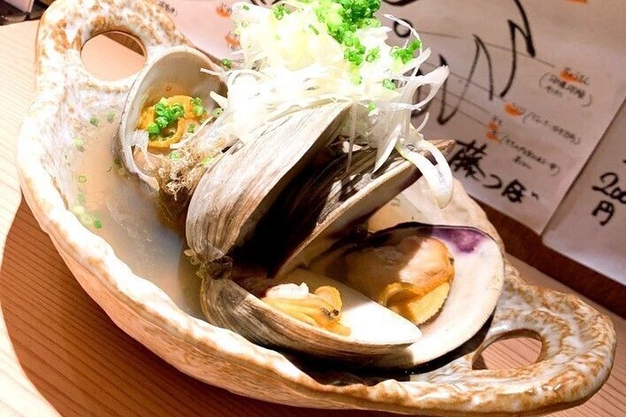 白蛤の酒蒸し（当日のメニューを参照ください）