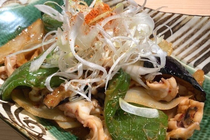 イカ肝バター炒め（当日のメニューを参照ください）