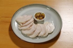 【九州地鶏】特製！鳥ハムねぎソース添え