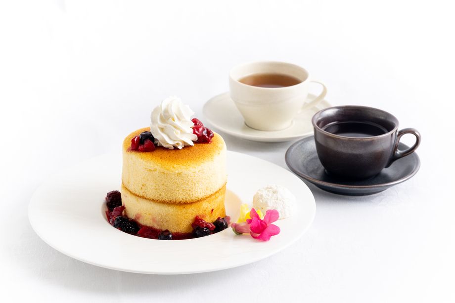 ベリーいっぱいのパンケーキセット