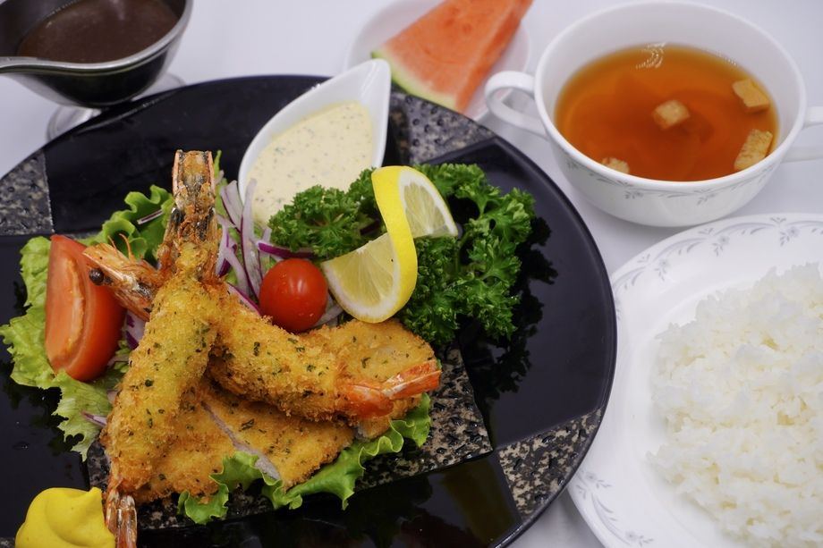 車海老と豚肉の香草揚げ洋食ランチ（1700（税抜き））