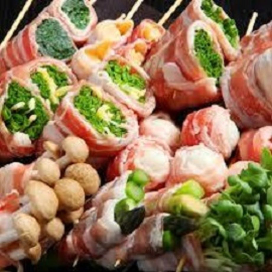 串焼き5本盛り合わせ　　　590円（590円）