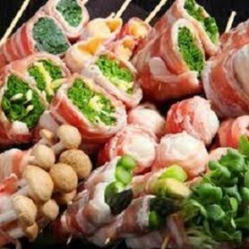 串焼き5本盛り合わせ　　　590円