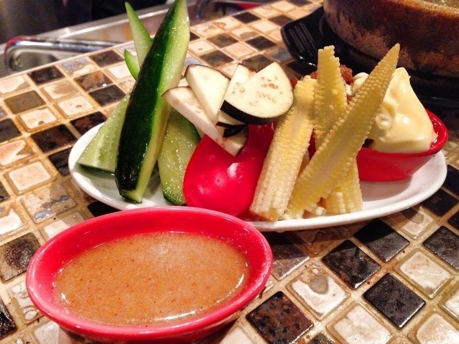 生野菜肉味噌ディップ