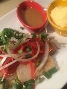 紅生姜たっぷり カマボコバター焼き