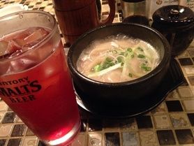 ネギたっぷりパイタン水餃子