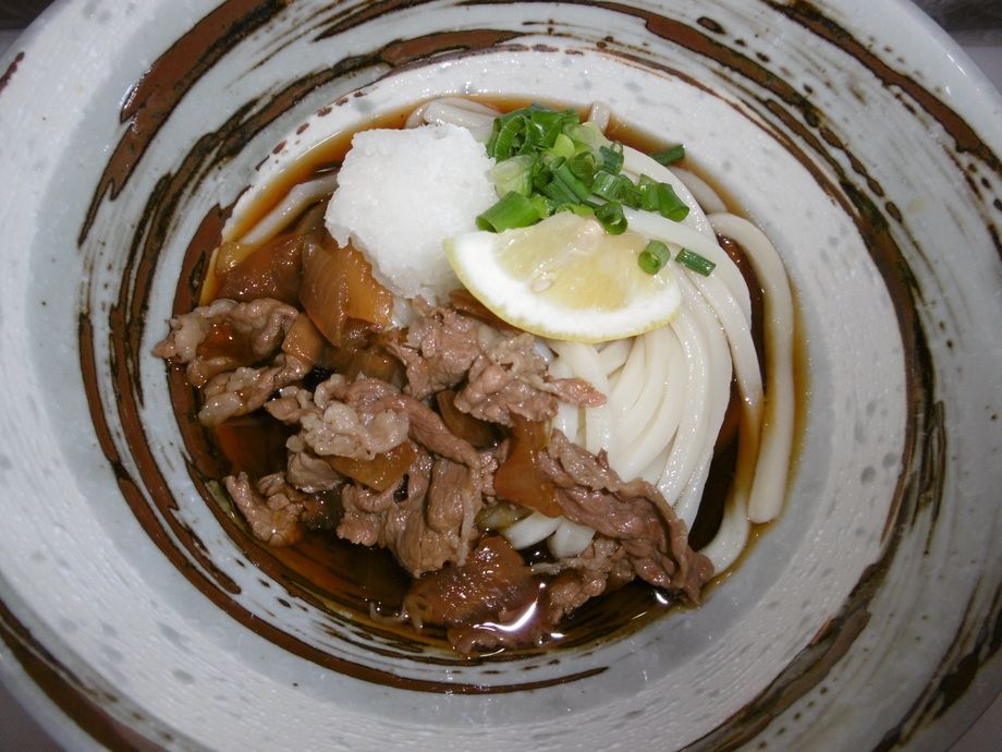 肉ぶっかけうどん