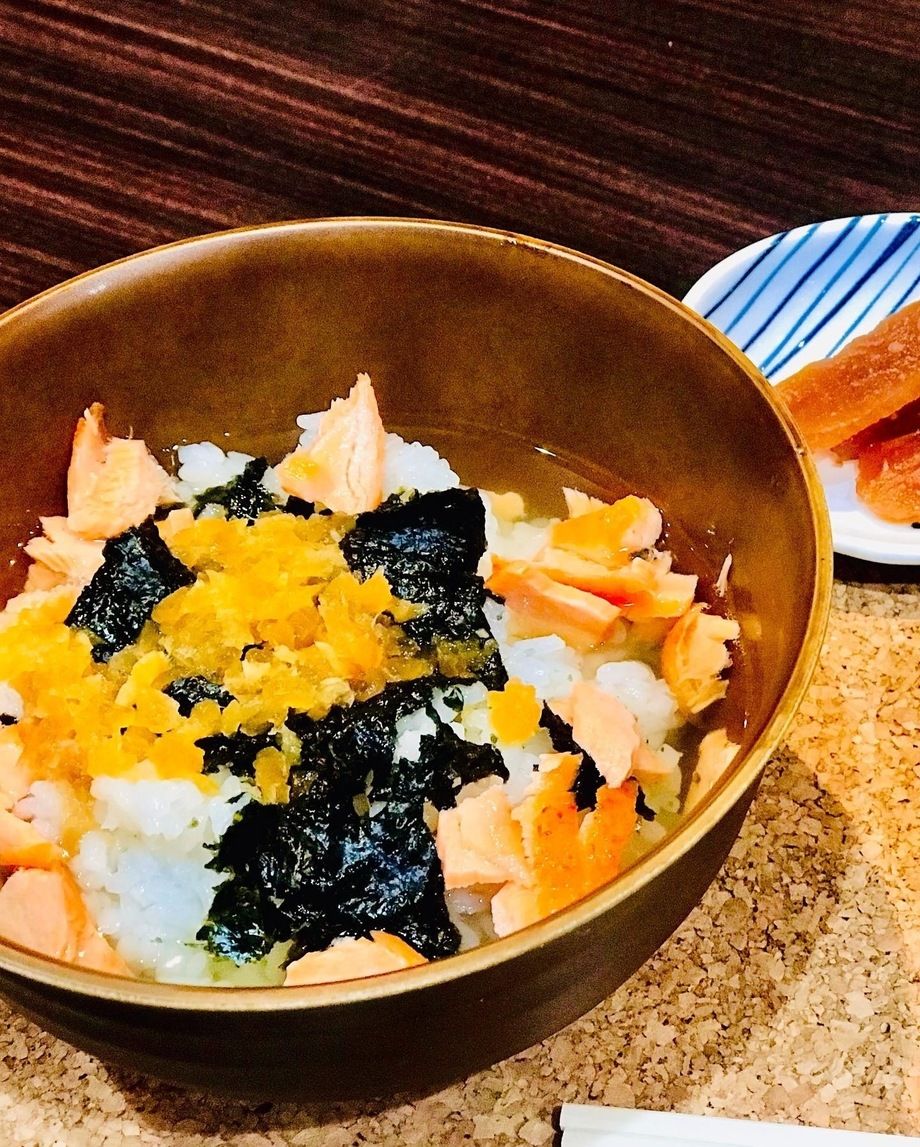 緑茶利休の鮭茶漬け