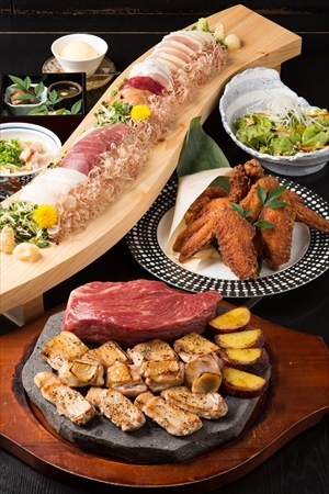 熊本の肉三昧コース(全7品)