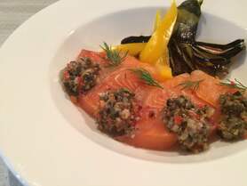 自家製スモークサーモン