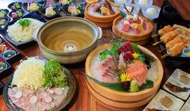 握り寿司が何度もお代わり出来るお腹いっぱいコース【竹】５000円　※要事前予約　　　※飲み放題は別途