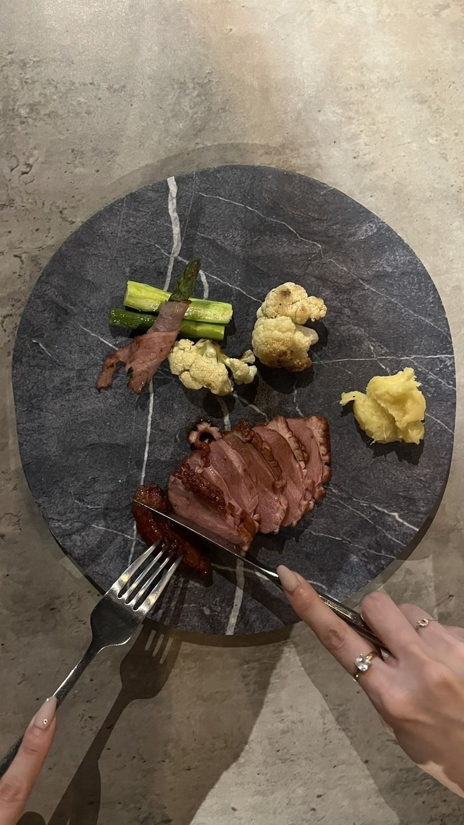 鴨ロースト～さつまいもピューレ添え～