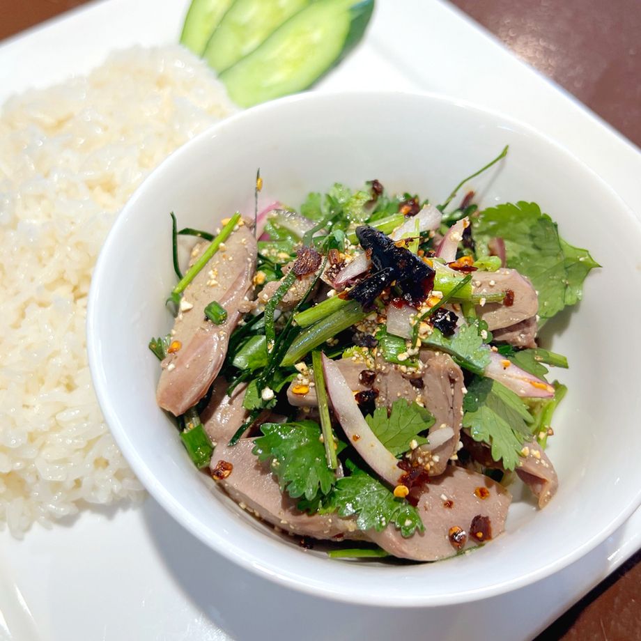 ラープクルアンナイ + カオマン