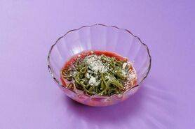 『茶そばの冷製パスタ』