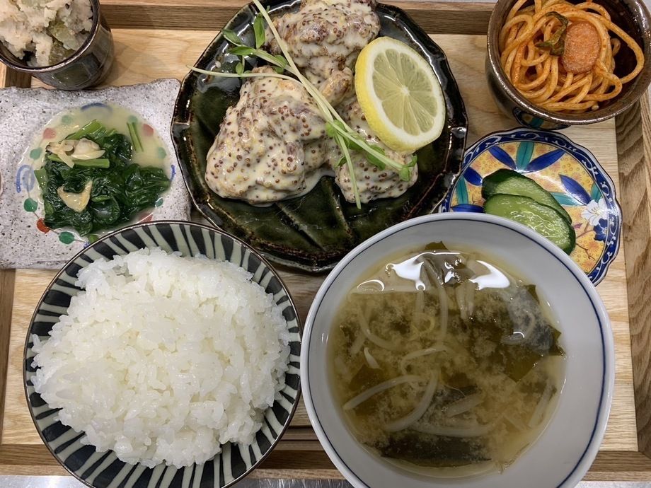 とりマスタード定食（1200円）