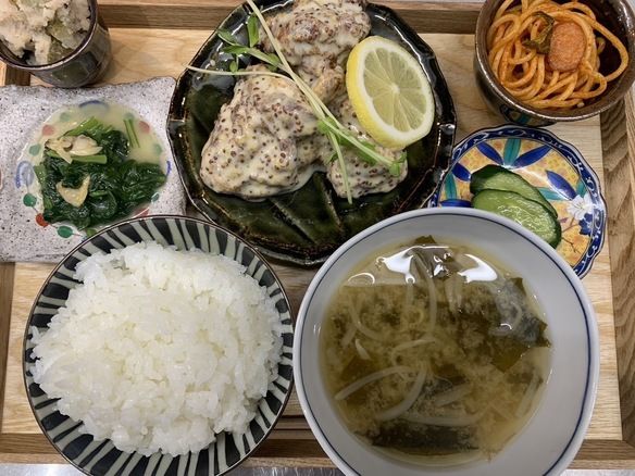 とりマスタード定食