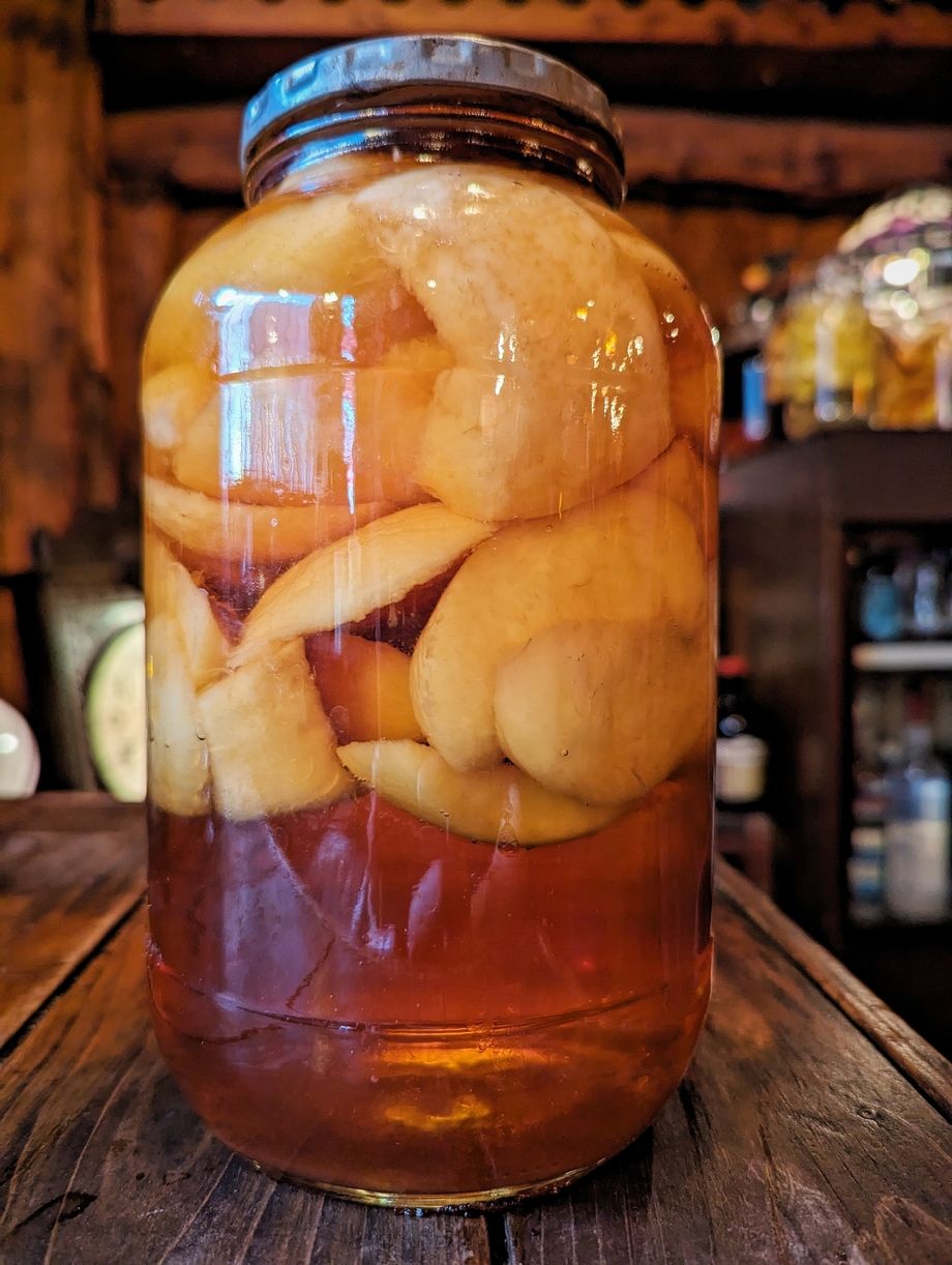 桃の漬け込みブランデー