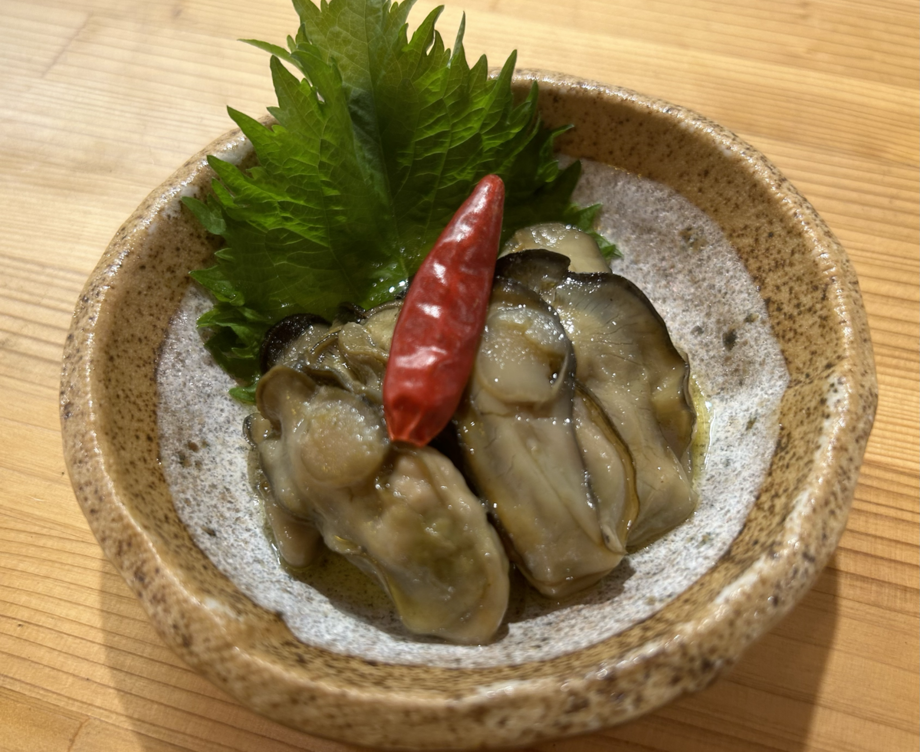 自家製牡蠣のオイル漬け