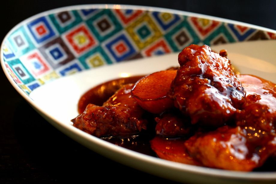 ヨコ井醸造【真っ黒酢】酢豚