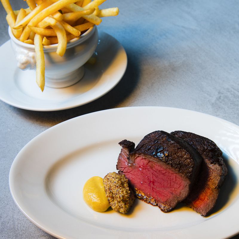 ⭐︎国産牛ランプの厚切りステーキ＆フリット