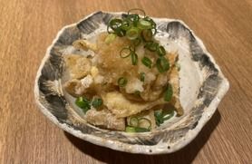 さっぱり鶏皮ポン酢