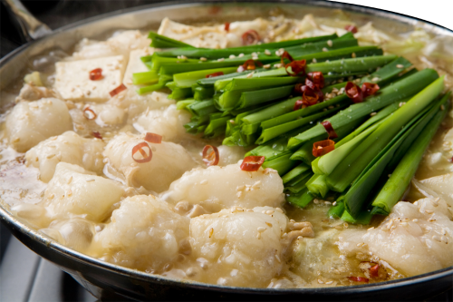 お得なかごしま黒毛和牛白もつともつ鍋スープセット（2〜３人前）