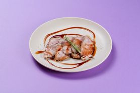 『低温調理ロースポーク ぽん酢バルサミコソース』