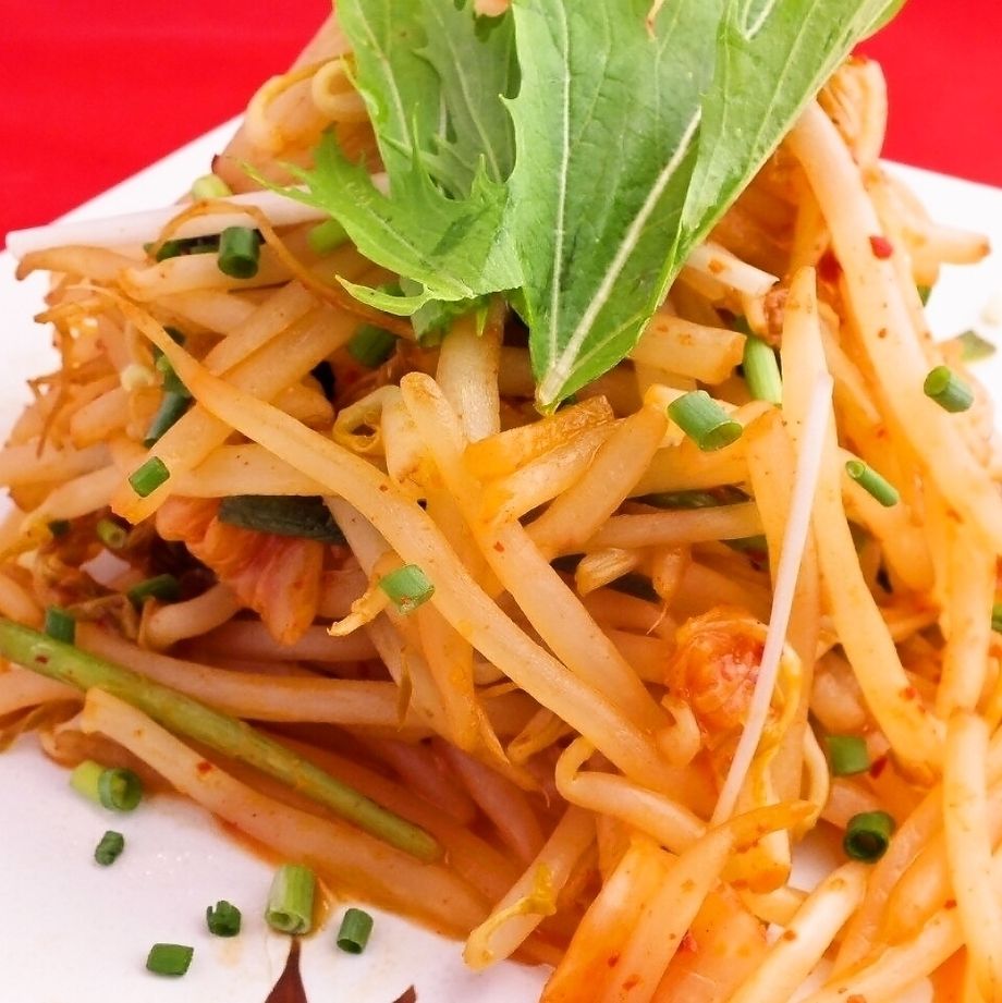 にらとキムチの炒めもの