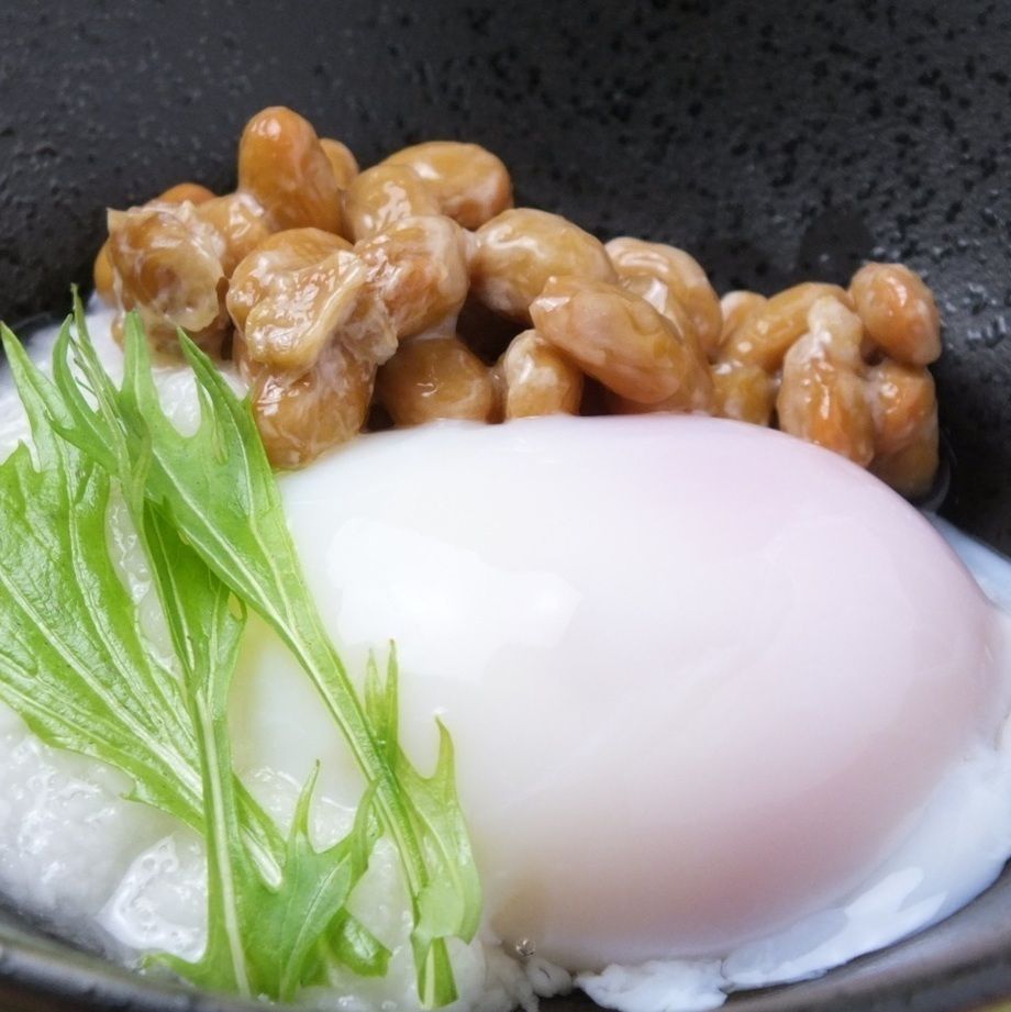 納豆とろろ温泉たまご