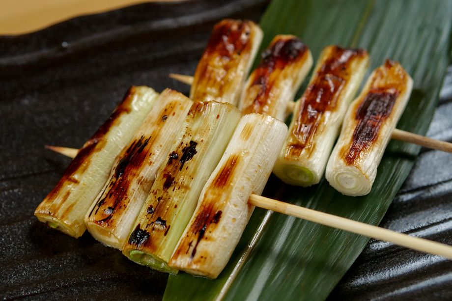 ・串の炭焼き　白ネギ