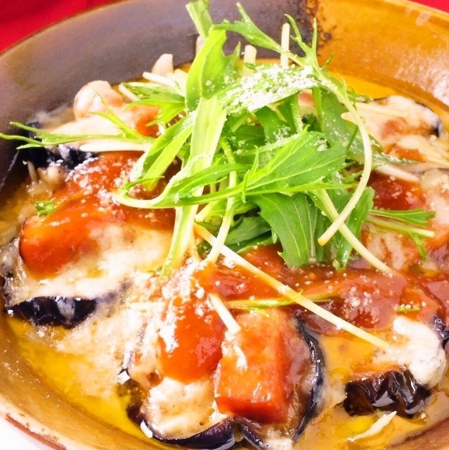 とろ～りチーズとミートソースのナスポテトベーコン