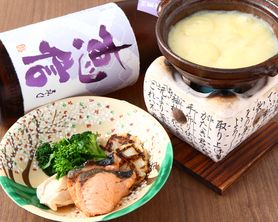 桜ますの新じゃがフォンデュ