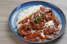 🉐新米コシヒカリ使用‼️夏目家のハヤシライス‼️本日乳酸菌付き‼️